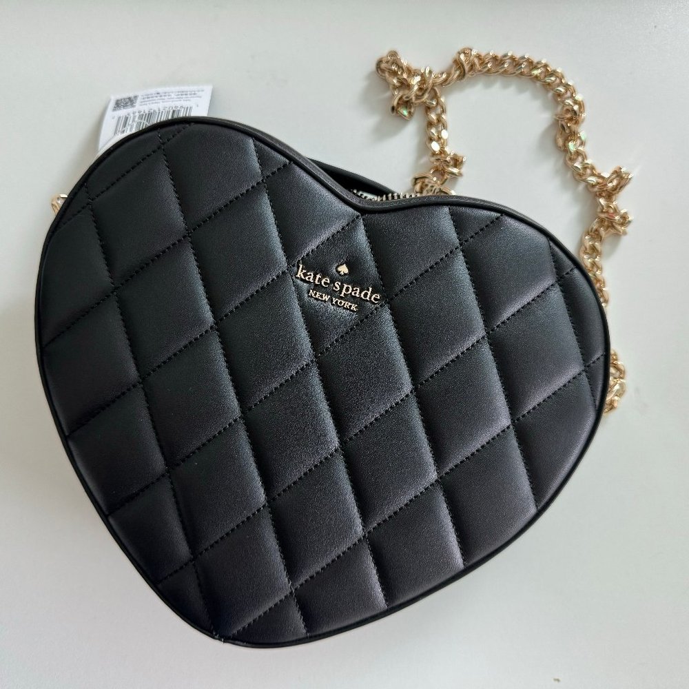 Kate Spade Love Shack Quilted Heart Crossbody NWT